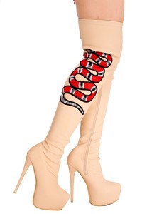 snake design heels