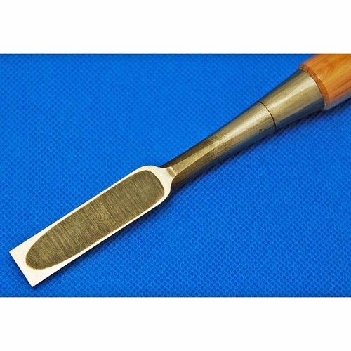 Tasai Oire Nomi Japanese Bench Chisel Polished Finish Blue Steel Red Oak 田斎 追入鑿 - Afbeelding 33 van 63