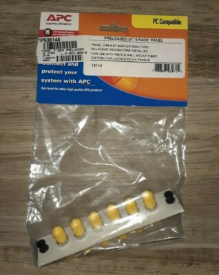APC PRELOADED ST '6 PACK' PANEL 12114 (6 ST SIMPLEX FEED-THRU)