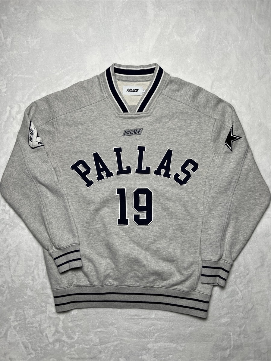 Palace Skateboards “Pallas” Crew Size S Gray Sweatshirt FW19 Palace Skateboards “Pallas” Crew Size S Gray Sweatshirt FW19