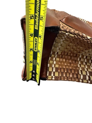 Patricia Nash Embossed Wicker Woven Toscano Khaki Tote P607342 - Picture 16 of 21