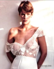 Jamie Lee Posing With White Transparency 8x10 Picture Celebrity Print