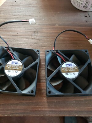 2 Genuine AVC Blower Cooling Fan DS08025B12U DW014 12V 0.70A 64CFM w/Cable 5-Pin