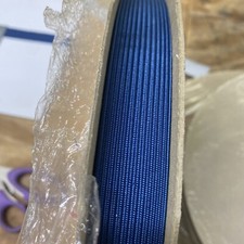 Rice Uniform Flat Braid - Blue - 1β Wide - 144 Yards- Made In USA - Lacquered