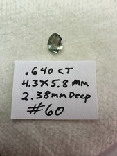 Genuine Montana Yellow Sapphire, Teardrop .640ct, 4.3x5.8mm, 2.38mm deep 60