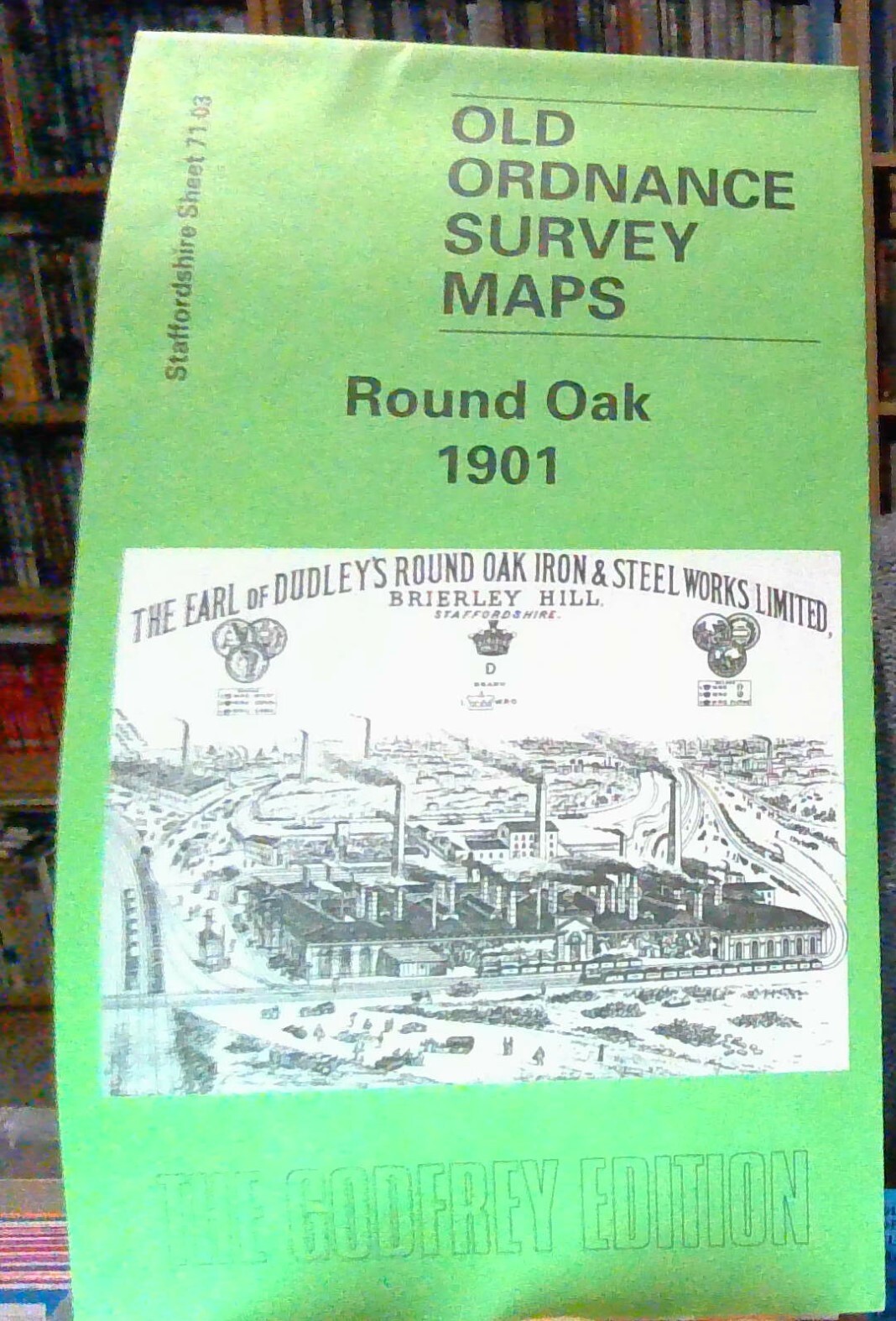 Round Oak 1901: Staffordshire Sheet 71.03  Godfrey Old Ordnance Survey Map NEW