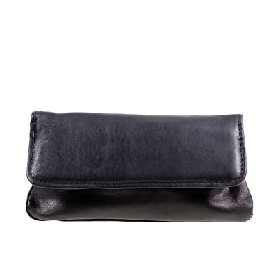 black leather tobacco pouch Leather Tobacco Pouch Black