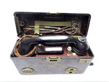 Feldfernsprecher TP 25 Feldtelefon Bakelit Bakelitelefon TB25 CSSR Kurbeltelefon