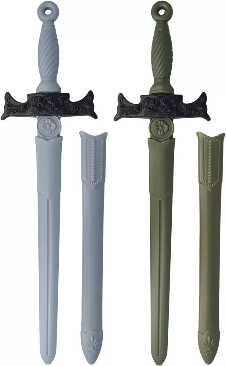 2 x Kids Plastic Toy Sword Pirate Samurai Medieval Gladiator Fancy