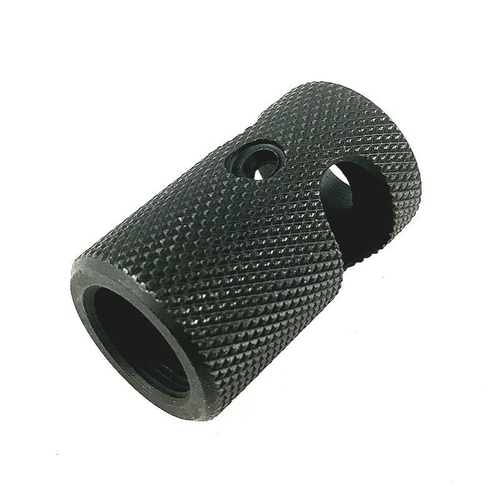 Steel 1/2x28 TPI Thread Muzzle Brake For 9mm,Knurled | eBay