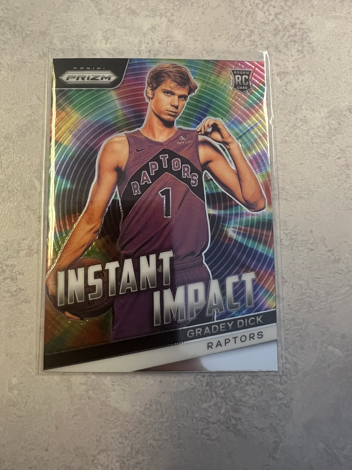 2023-24 Panini Prizm Instant Impact Gradey Dick Rookie Toronto Raptors #20