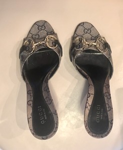 silver gucci slides