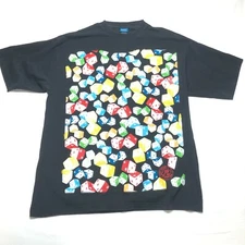 Le Bleu First Choice Tee T Shirt Mens 2XL Black Multicolor Dice Game Street Wear