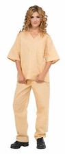 Beige Prisoner Uniform Adult Costume Standard