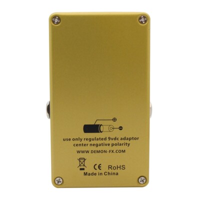 Demonfx GOLDEN RAT Guitar Effect Pedal Fuzz Distortion Boost With