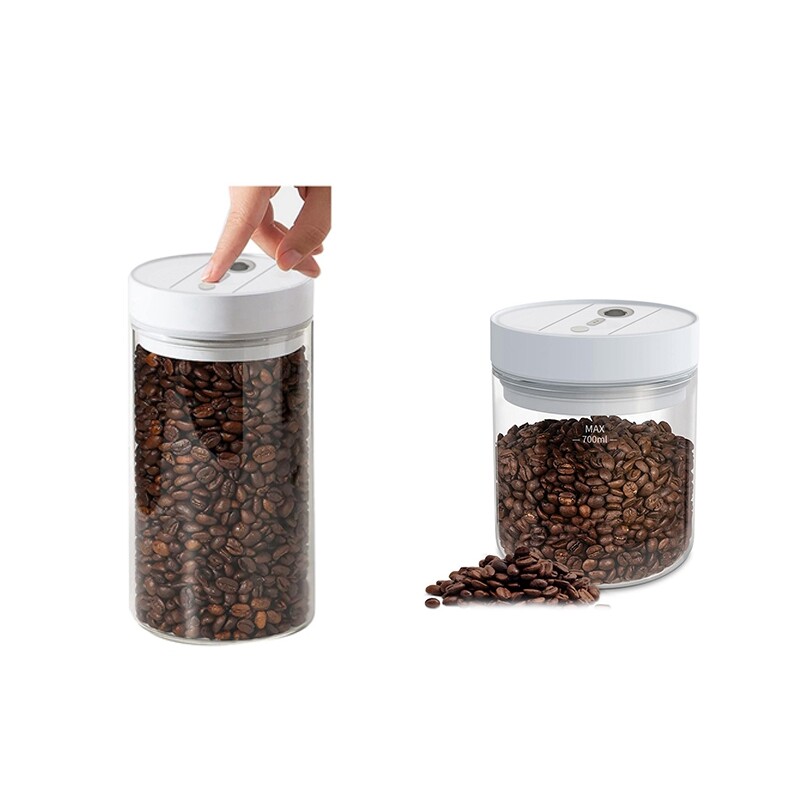 Electric Coffee Beans Vacuum Sealed Tank Food Storage Jars
