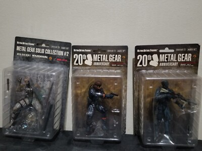 Metal Gear Solid Ultra Detail Figure Bundle Raiden Mgs4, Snake