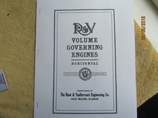 Root & Vandervoort 4-28HP Gas Engine Information Manual 