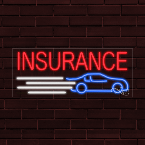 NUEVO "SEGURO" con LOGO 30x12x1 PULGADAS LED FLEX VENTANA/PARED INTERIOR LETRERO 30563 - Imagen 1 de 1