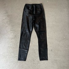 Wilfred Free Women  s Faux Leather Black Leggings Size M Aritzia