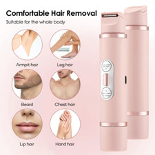 Dual Head Electric Women Shaver Epilator Painless Hair Removal for Bikini  Face