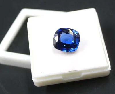 High-Quality Cushion Shape 9.00 CT Natural Kashmiri Blue Sapphire Gemstone Gift