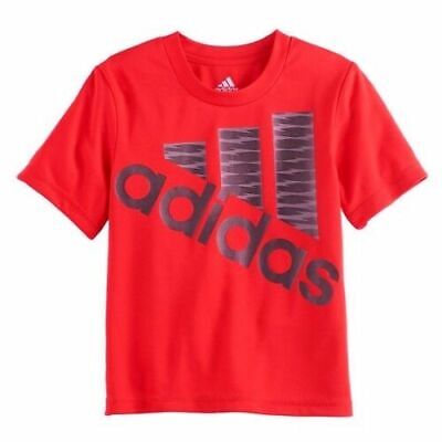 Tシャツ・カットソー ADIDAS Men T Shirts LJF0386 Red NEW w/Tags Adidas Red Mountain Logo Little Boys T-Shirt Size