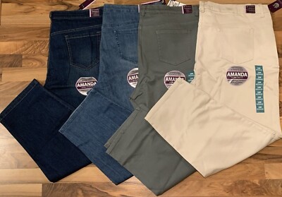 Gloria Vanderbilt (22W 24W Short) Amanda Heritage Fit Tapered Leg Classic Rise