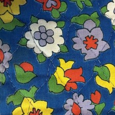 Vintage 70s Maxi Skirt XS Floral Quilted Jumpin Juniors Cottagecore Boho Granny