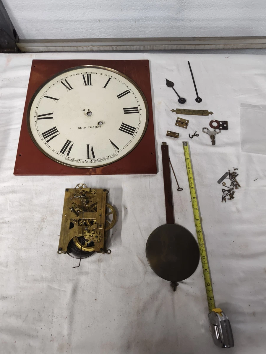 Eight Day Clock In Collectible Wall Clocks 1930-1969 for sale | eBay