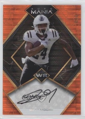 2022 Wild Card Mania Diamond Orange Pulsar 5/10 Skyy Moore Rookie Auto RC 0ui5