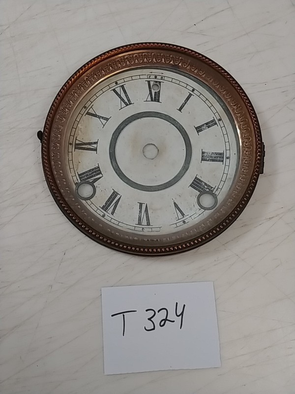 WELCH  MANTLE CLOCK DIAL & BEZEL & GLASS