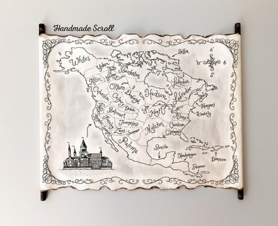 Illea Map Print, The Selection Book Series World Map, Fantasy Bookish Gift