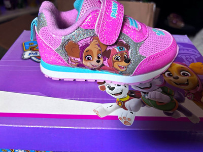 Nickelodeon PAW Patrol Girls Pink Light Up  Sneaker Rubber US 7