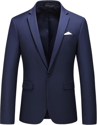 liaddkv Blazer voor heren, slim fit, elegant, sportief pak, jas, mode, eenknoop, blazer, colbert, voor bruiloft, feest, afstuderen, business, lila, 5XL