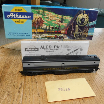 ATHEARN Ho ALCO PA-1 Powered B Unit B&O Box, Paper Work. Runs. NICE BUY IT NOW.