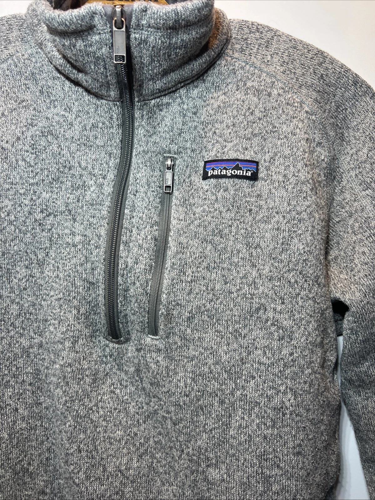 patagonia better sweater fleece quarter zip pullover stonewash sweater