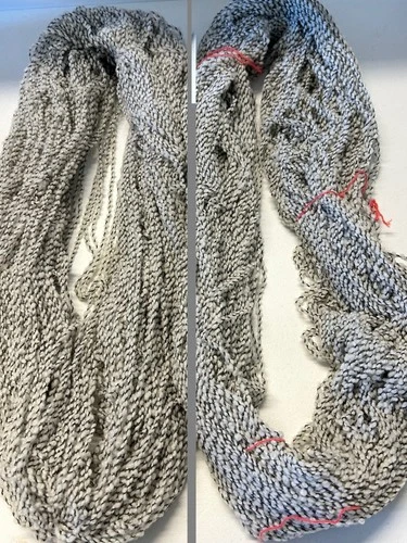 Lot Hank Peru Novelty Semi-Soft Wool Alpaca Yarn Mix 6.2oz 174gr 780 Greys A - product listing photo