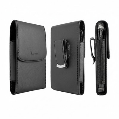 Loose Fit Leather Belt Clip Vertical Holster Pouch Case For iPhone SE 1st Gen