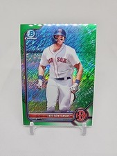 2022 Bowman Chrome Prospects Green Shimmer Refractor 34/99 Triston Casas #BCP-81