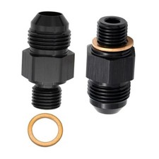 NPSM Transmission Cooler Adapter Fitting Aluminum 8AN Male Flare to 1/4"