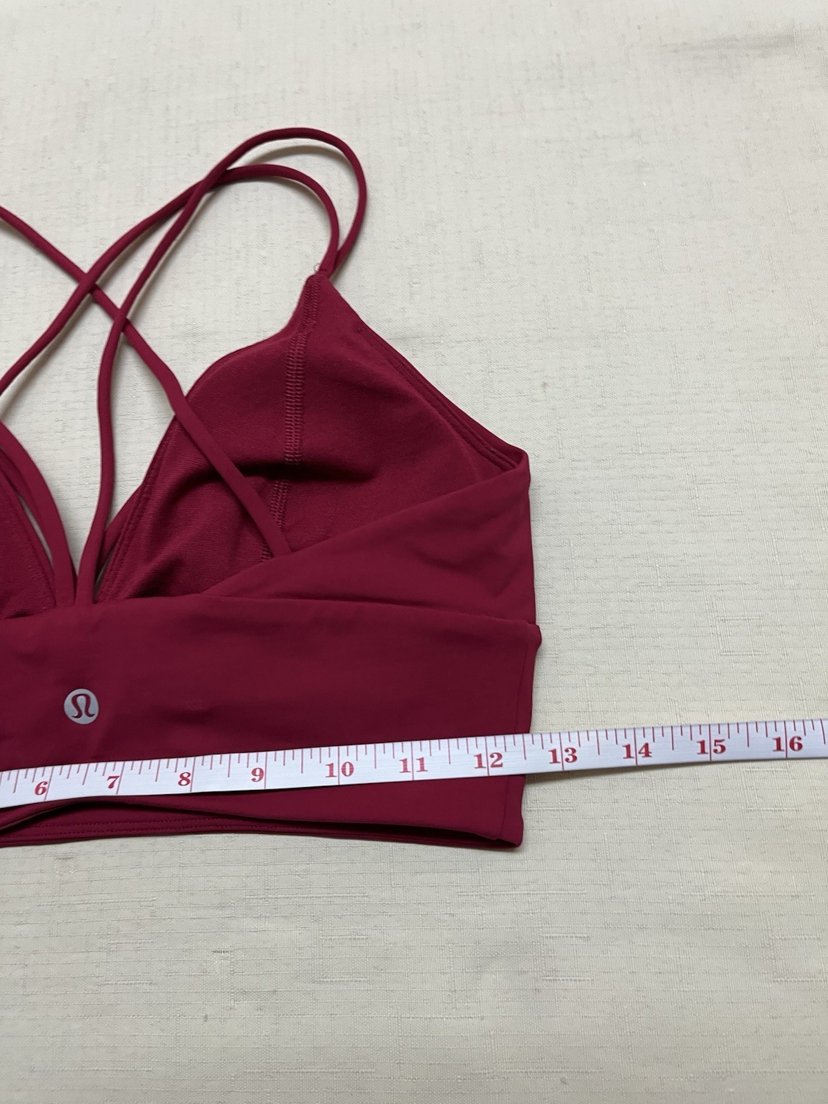 Lululemon size 8 ruby Pushing Limits Bra - image 2