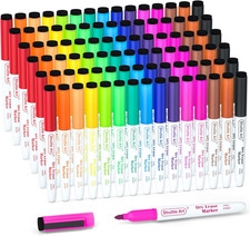 Dry Erase Markers, 90 Bulk Pack 15 Colors Magnetic Whiteboard Markers with Erase