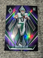 2024 Panini Phoenix Rookie Braelon Allen Purple Fafe #161 New York Jets