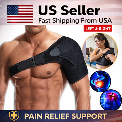 Shoulder Brace Support Compression Sleeve Torn Rotator Cuff AC Joint Pain Relief