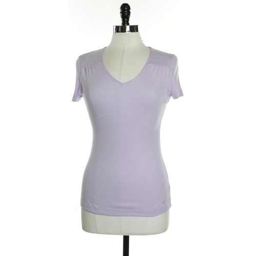 Nautica Short Sleeve V-Neck T-Shirt, Solid Cotton Blend Tee With Tagless Interior Camiseta Para