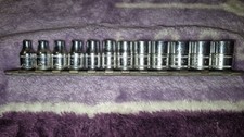 Snap On Usa 112tmmy 14 Drive 6 Pt Metric Flank Drive Shallow Socket Set 414mm