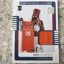Panini 2025 Donruss WNBA Saniya Rivers Rookie Jerseys #12 RC Memorabilia