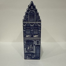 Delft Blue The Red Light District Amsterdam Holland Hand Painted 5.5&rdquo;x 3&rdquo; EUC