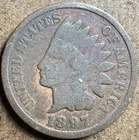1897 Indian Head Cent Penny  FREE SHIPPING